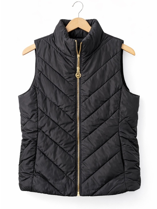Michael Kors Jackets & Blazers - Michael Kors Black Quilted Puffer Jacket with Gold Hardware